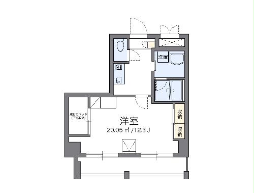 レオパレス三井田の間取り