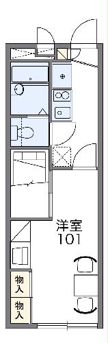 レオパレススカイコートⅡの間取り