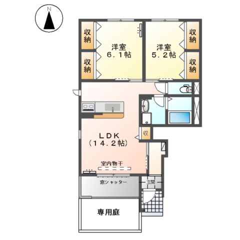 ハピネスの間取り