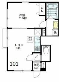 フォレストコート東中野の間取り