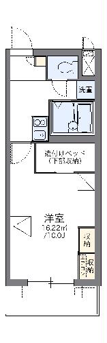 レオパレスパルコートEの間取り