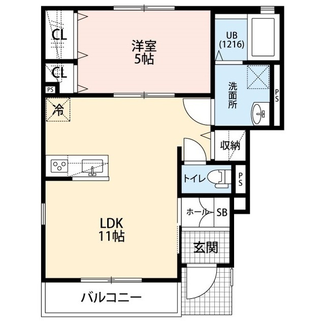 クレール 東大宮の間取り