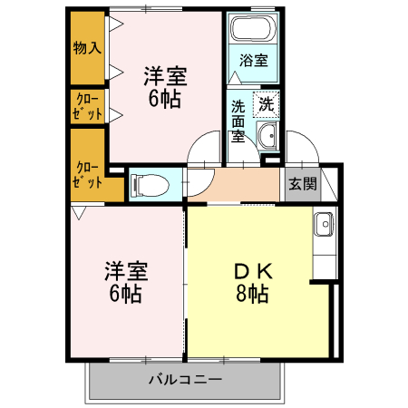 フォレスト Aの間取り