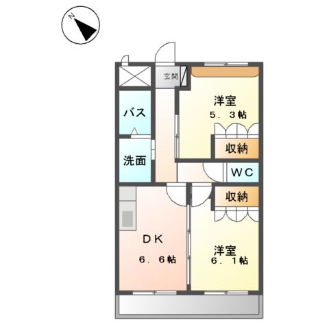 クレアートの間取り