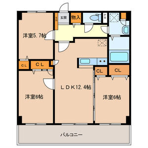 ブリューテ21の間取り
