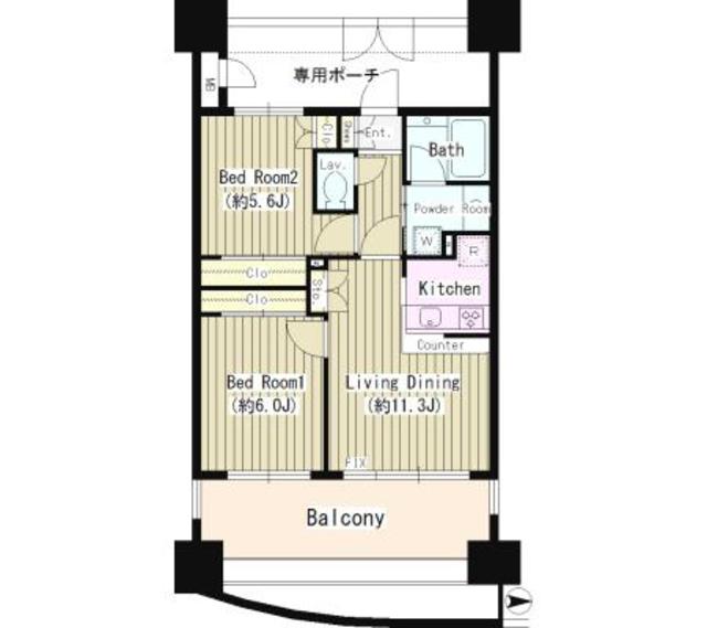 ミオカステーロ府中宮町の間取り