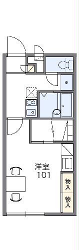 レオパレス赤道Ⅱの間取り