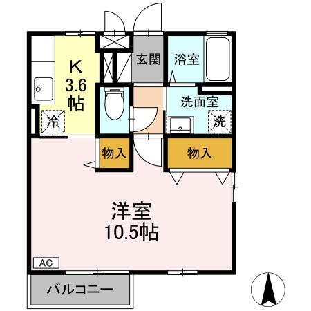 セジュールR・Y A棟の間取り