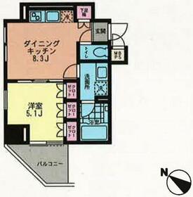 プライムアーバン目黒青葉台・201号室の間取り