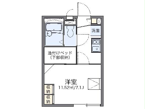 レオパレスプランドールの間取り