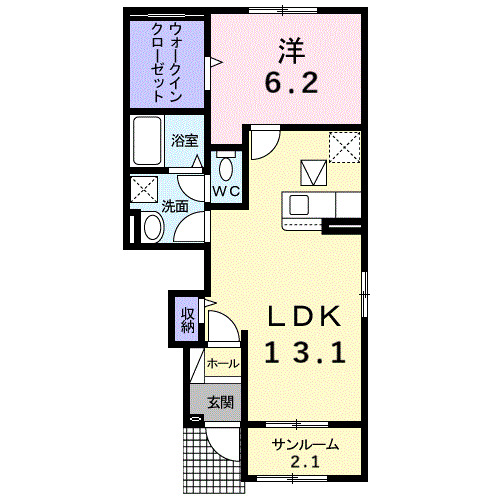 ニューグリーンパーク イナバの間取り