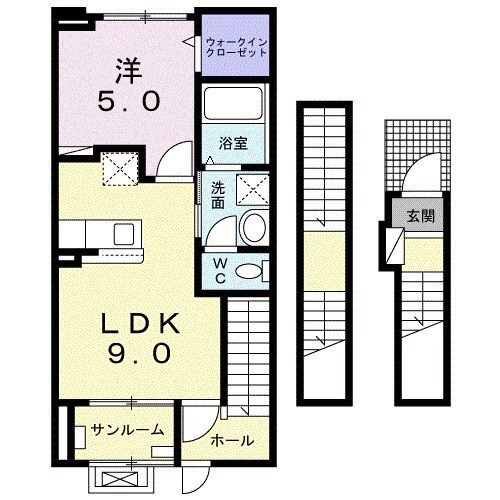 アヴェニールの間取り