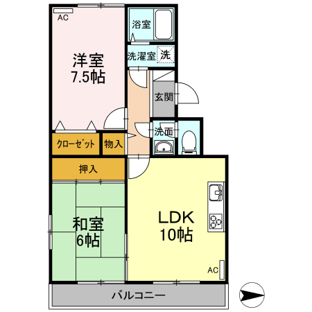 浮間パークサイドハイツの間取り