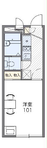 レオパレス甲府元城屋の間取り