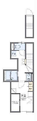 レオパレス雷塚Ⅱの間取り