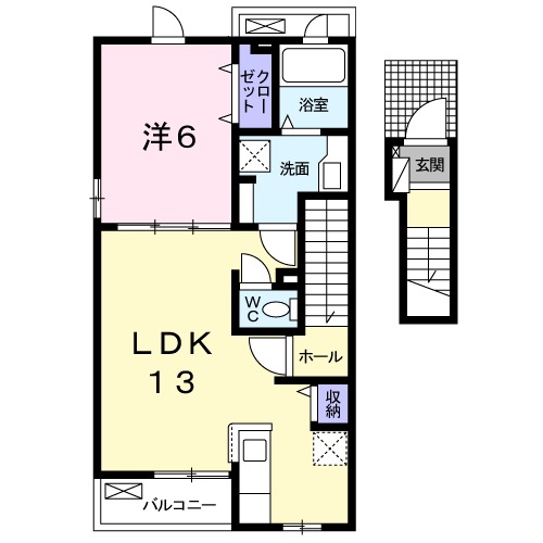 ロワール戸崎の間取り
