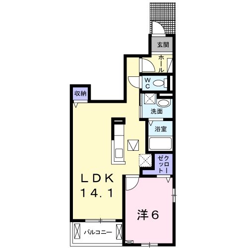 ランド フォレストⅠの間取り