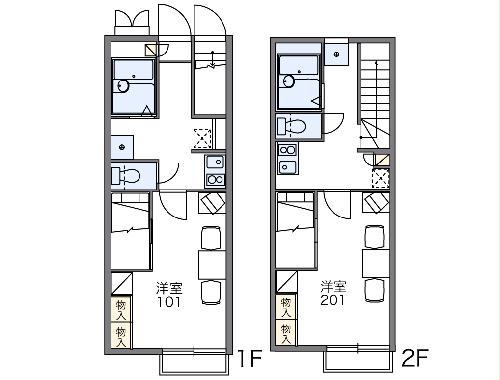 レオパレスフォルトソムの間取り
