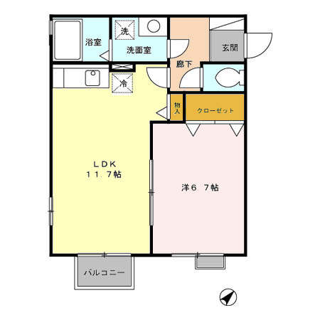リヴェールの間取り