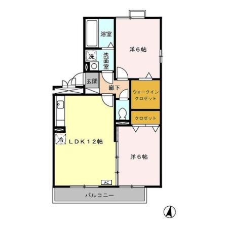 セジュール和幸　Ｂの間取り