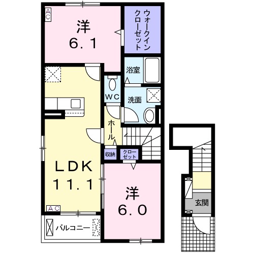 ブレウー・サン A.Tの間取り