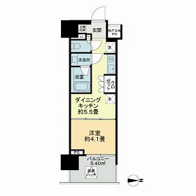 ライオンズ東京三ノ輪ミレスの間取り