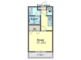 ジーメゾン新狭山サウス・0203号室の間取り