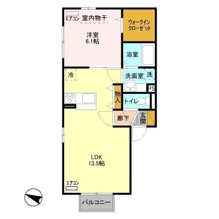 メゾンK Ⅱの間取り