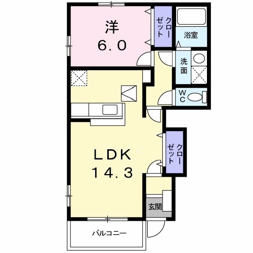 メゾン・ベル・カルムⅠの間取り