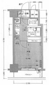 メインステージ日本橋馬喰町・0803号室の間取り