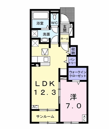 マーサK Bの間取り