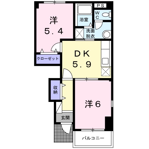 ドミール赤松の間取り