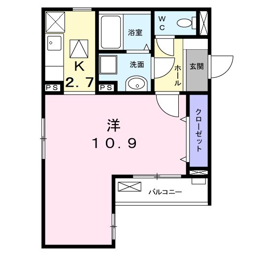 ル ヴェールFの間取り