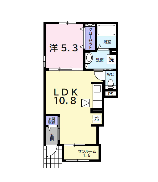 サンヴェール 蔵波 3の間取り