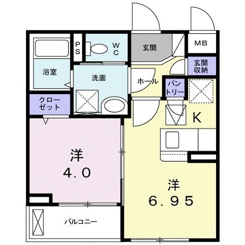 NEW WEST 7 RICHの間取り