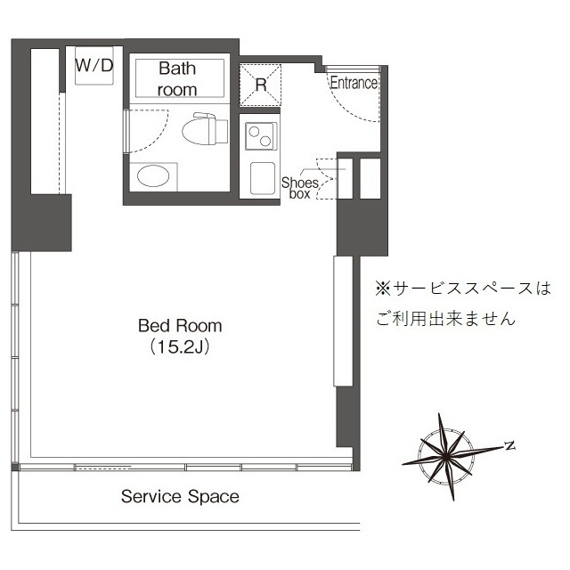 ウエリスアーバン品川タワー・1501号室の間取り