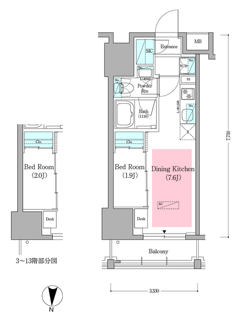 7/12 間取