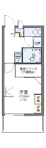 レオパレスグレースYOGIの間取り