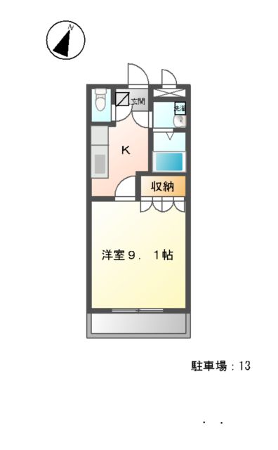 レジデンス H&Kの間取り