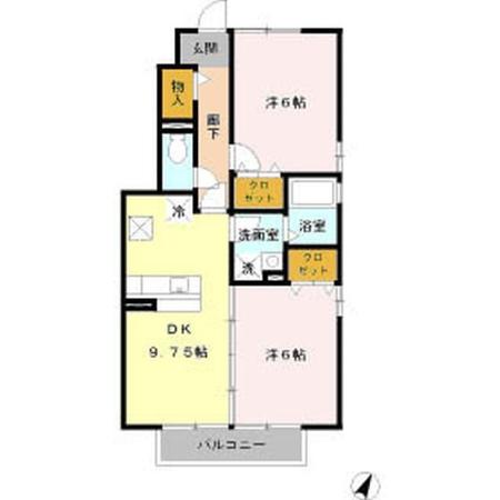 RoseCourt笹ヶ根の間取り