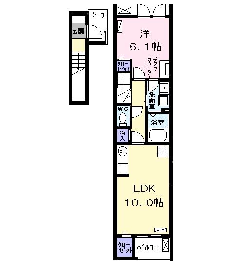 グランドール花の木 イーストの間取り