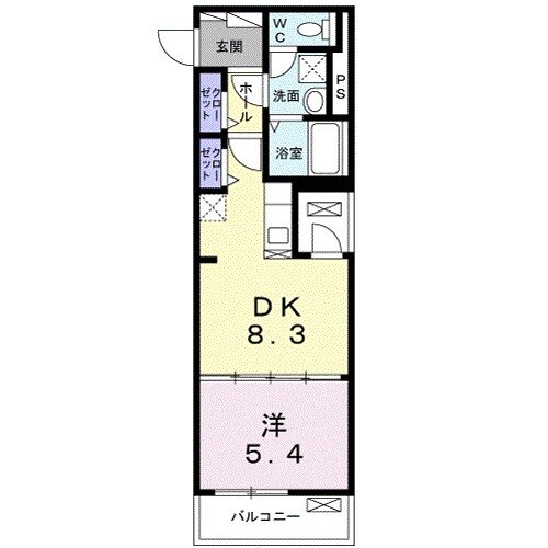 カーサ美麗の間取り