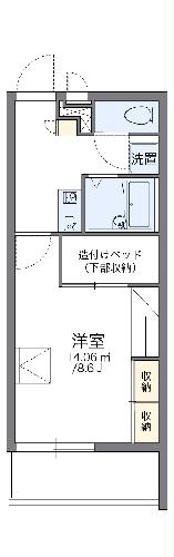 レオパレス高岡Ⅱの間取り