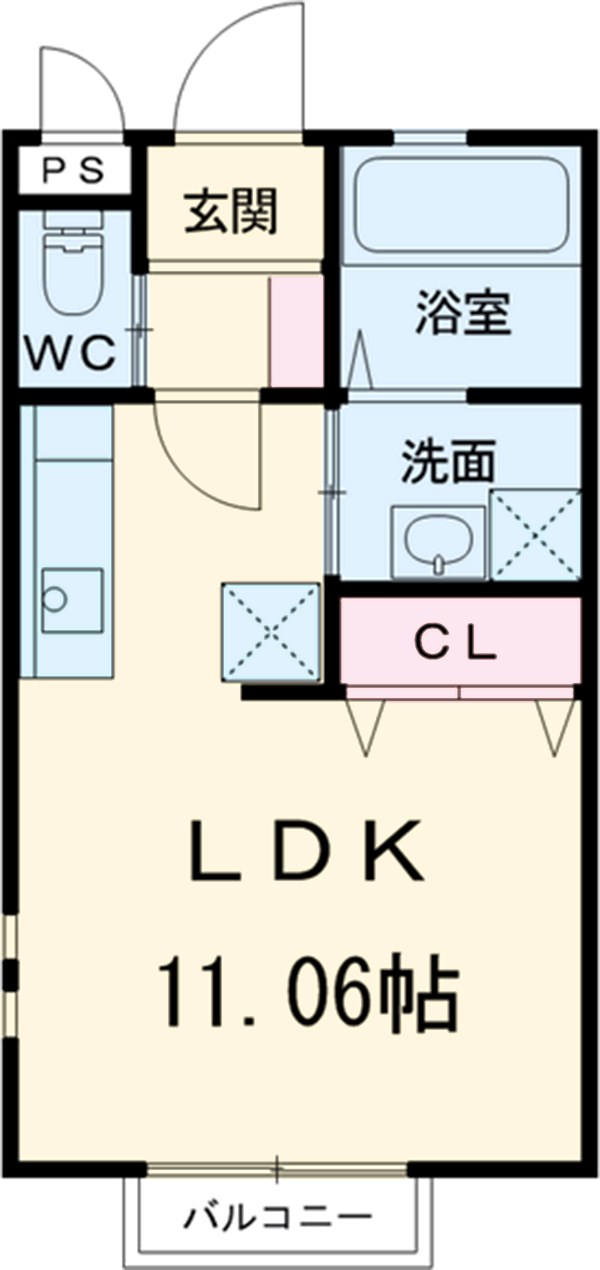 メゾンレーヴⅡの間取り