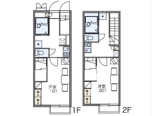 レオパレス三丁田の間取り