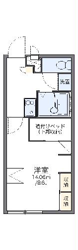 レオパレス南田園第2の間取り