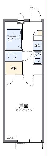 レオパレスチェリーブロッサムの間取り