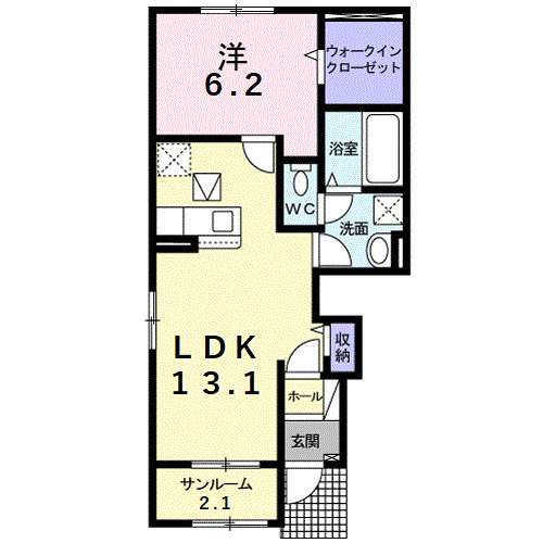 コスモ武豊Ⅱの間取り