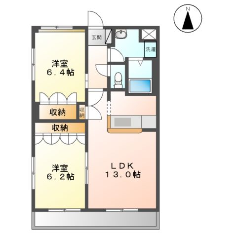 ローズガーデン長塚Ⅰの間取り