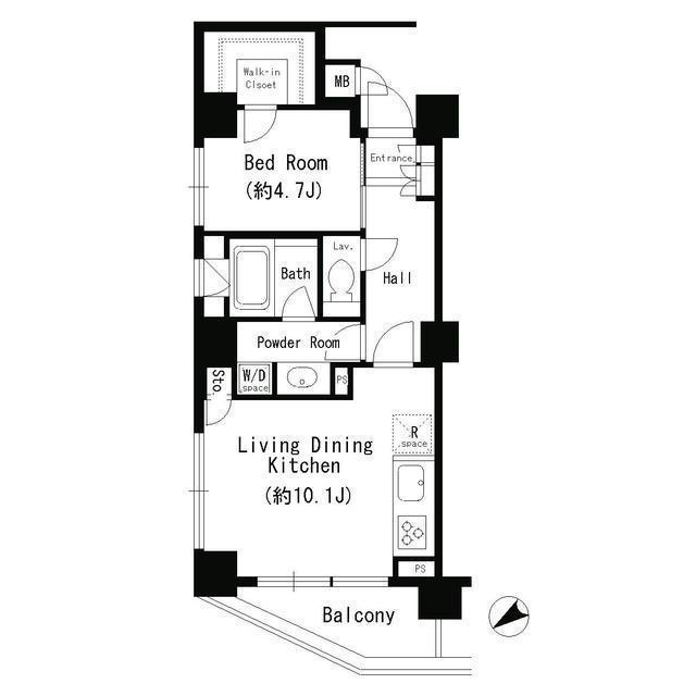 エスティメゾン四谷坂町の間取り
